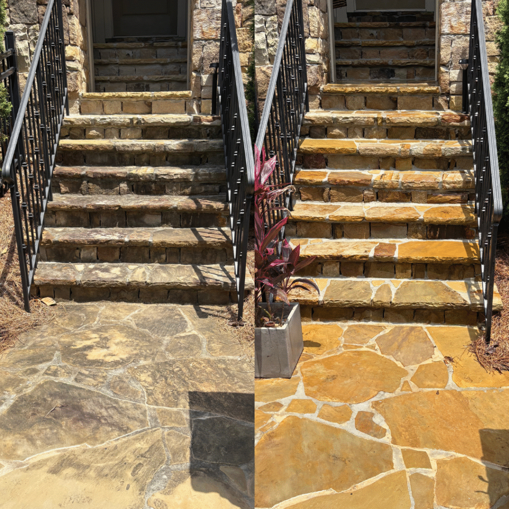 Stone Stairs Before & After